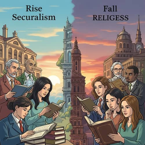 Rise and Fall of Secularism: An Introspective Visual Narrative