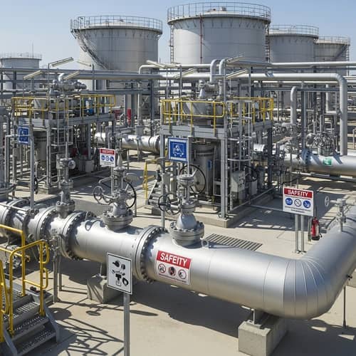 Gas Distribution at Processing Stations: A Detailed View