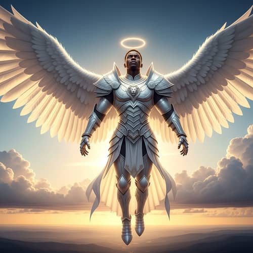 Black African Soldier Archangel: Symbol of Protection and Fortitude
