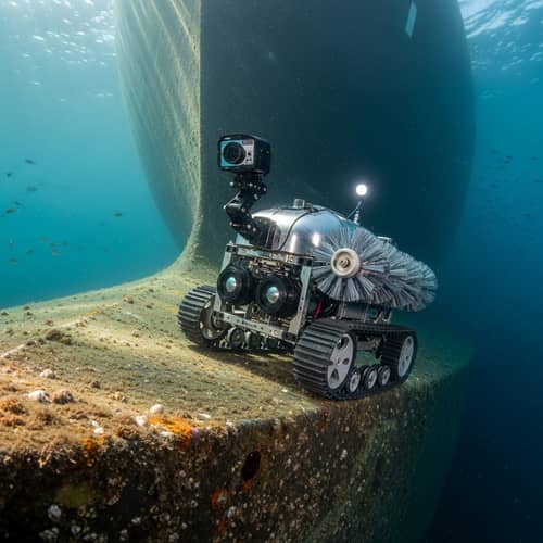 Underwater Tank Vehicle with Magnetic Force - Exploration at Sea