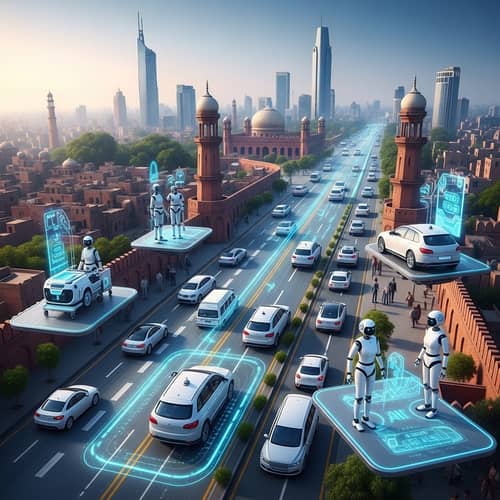 Futuristic Lahore | AI-Powered Technologies Cityscape