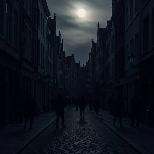 Dark and Dreary Night with Menacing Figures - Inspired by Rubens