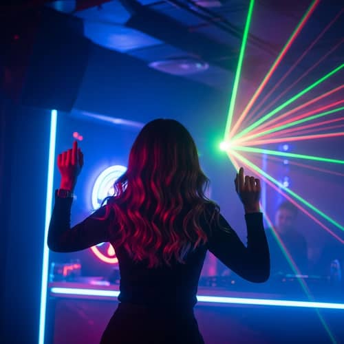Beautiful Woman Dancing in Techno Club | Nightlife Vibes