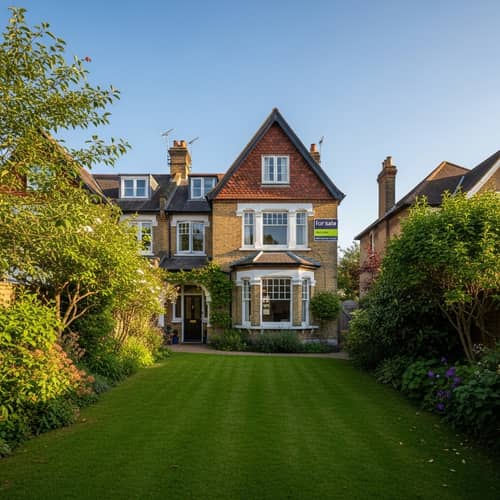 Luxurious Terraced House with Green Garden for Sale | Real Estate Photography