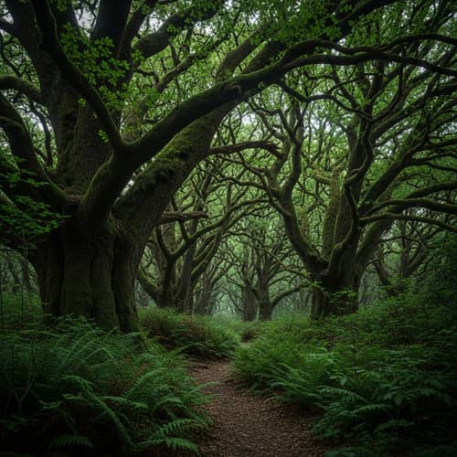 Mystery Forest: Enchanting Moonlit Grove
