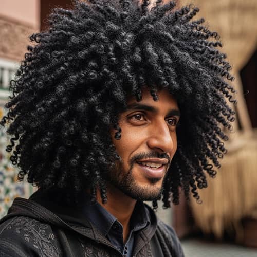 Meet Akram: The Moroccan Man with Remarkable Curly Hair