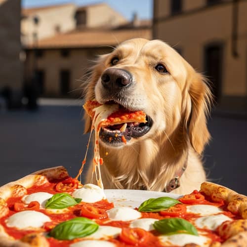 Dog Eating Authentic Italian Pizza | Pizza Pup