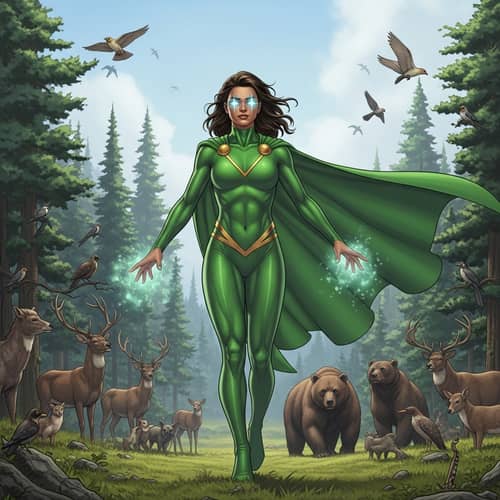 Female Nature Protector Superhero | Earth's Champion