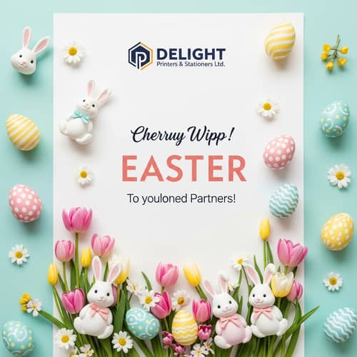 Bright Easter Poster - Delight Printers & Stationers Ltd