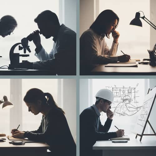 Essence of Mature Professionals: Abstract Composition