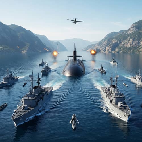 Epic Naval Battle Scene - Marines vs Submarines