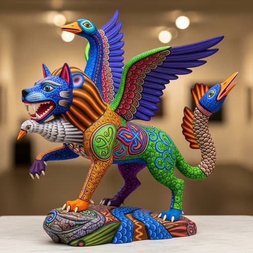 Colorful Alebrije: Traditional Mexican Art Creature