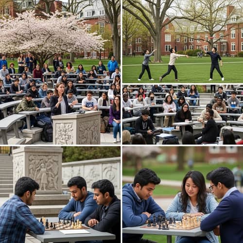 Diverse University Scene: A Hub of Academic Life