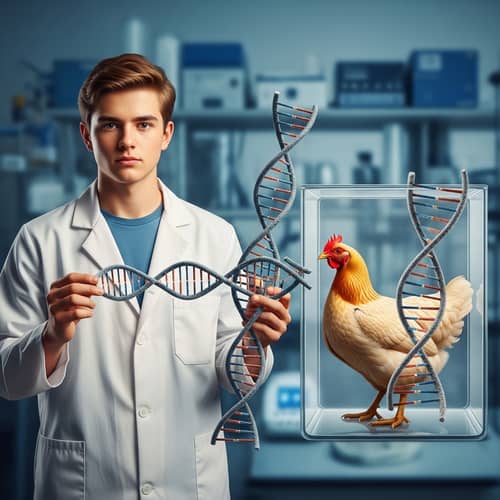 Teenager and Chicken DNA Fusion: Scientific and Metaphorical Process
