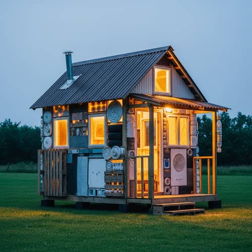 Innovative $10 House Constructed with Recycled Materials