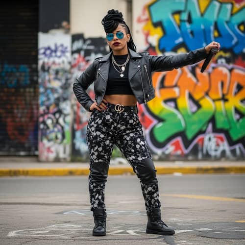 Cardib Uruguayan Hip Hop Artist - Fashion-forward Style