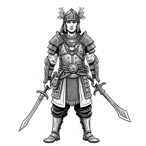 17-Year-Old Filipino Warrior: Traditional Attire & Local-Inspired Armor
