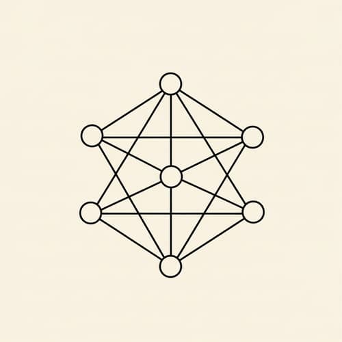 Mathematical Graph with 6 Vertices and 8 Edges