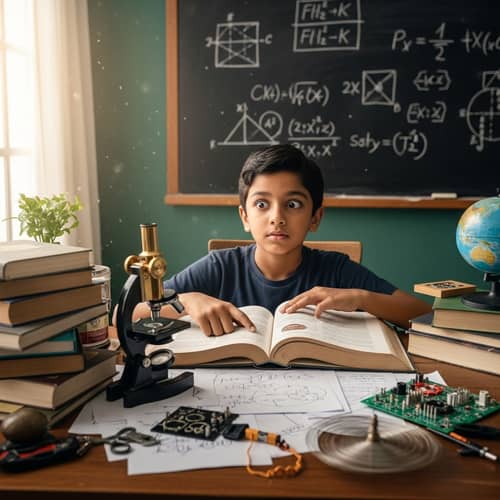 Intelligent Young Boy | Science Enthusiast