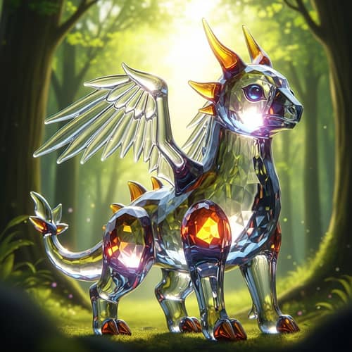 Glass Pokémon - Whimsical Creature of Colors and Light