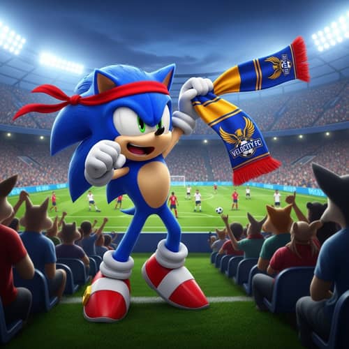 Sonic's Favorite Soccer Team Revealed - Exciting Scene at Stadium