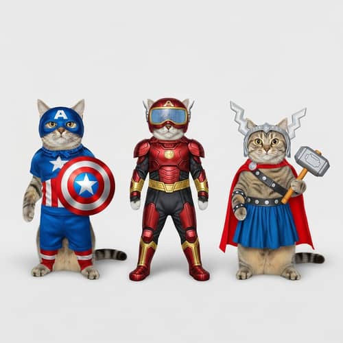Unique Superhero Cat Costumes for Fun and Play