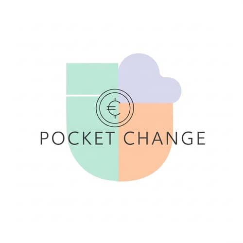 Pocket Change Podcast Logo Design | Modern, Clean, Geometric