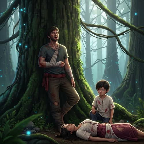 Filippino Forest Scene: Tragic Encounter and Final Words
