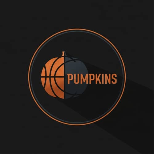 Minimalistic Shadow Logo for Basketball Team 'Pumpkins'
