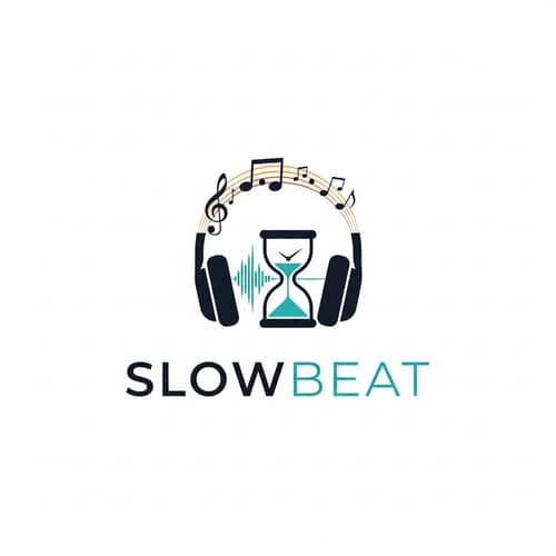 Sleek & Modern Logo Design for Slowbeat Headphone Company