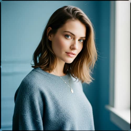 Super Photorealistic Portrait of Stunningly Beautiful Woman in Natural Daylight