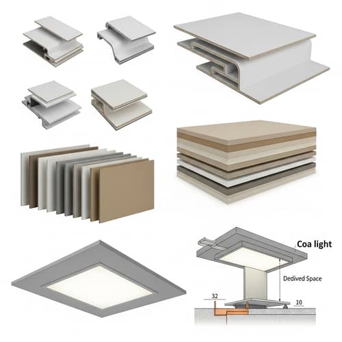 False Ceilings: T Grid Edge Types, Gypsum Boards & Cove Light Design