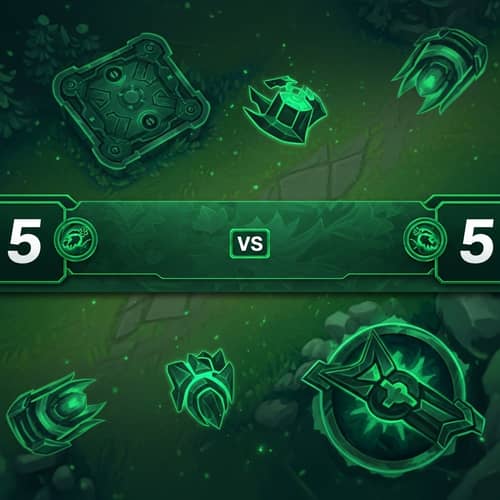 5v5 League of Legends Tournament Banner | Green Color Palette