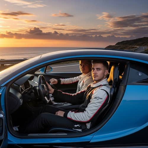 Athletic Brothers in Luxury Sports Car | 4K HD HDR Smooth Classic