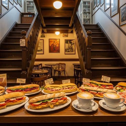 Charming Under-Stair Sandwich Shop & Cafe