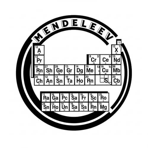 Periodic Table Logo Inspired by Russian Constructivism