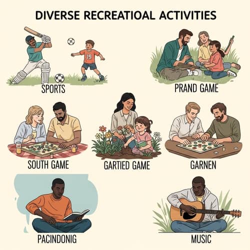 Diverse Recreational Activities Poster | Joyful Pursuits