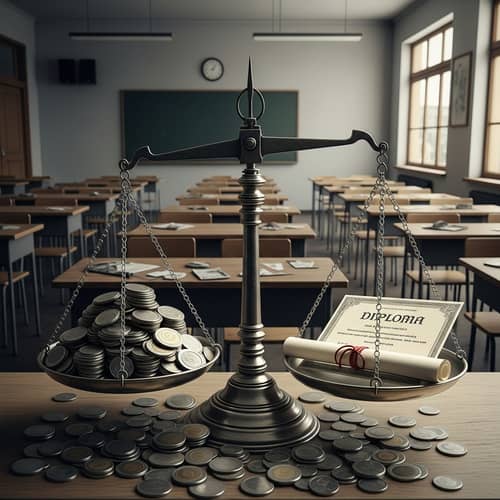 Economic Fraud in Education: Money vs Diploma Imbalance