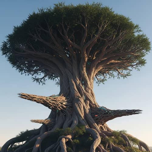 Planetary Hive Tree Weapon: Nature's Advanced Tech