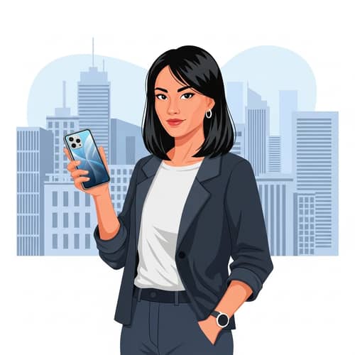 Empowerment of Modern Asian Woman | Urban Cityscape