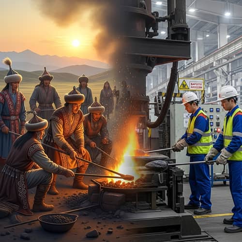 Ancient Kazakh Tribes & Modern Industry: Labor Protection Day Celebration