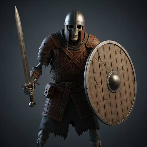 Draugr Warrior | Undead Fighter in Leather Armor