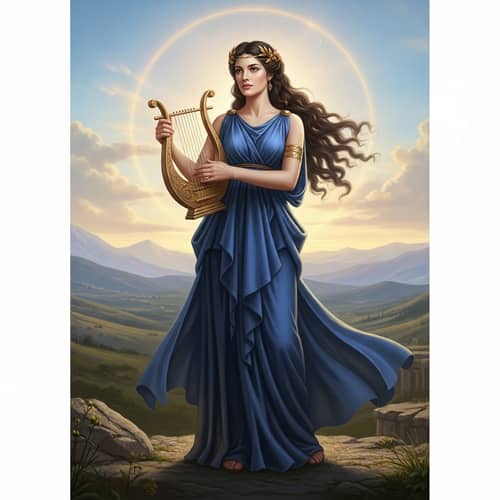 Calliope, Muse of Epic Poetry | Serene & Majestic Depiction