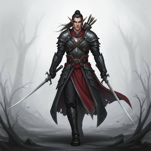 Male Elf Figure: Agile Warrior of Mysterious Origin