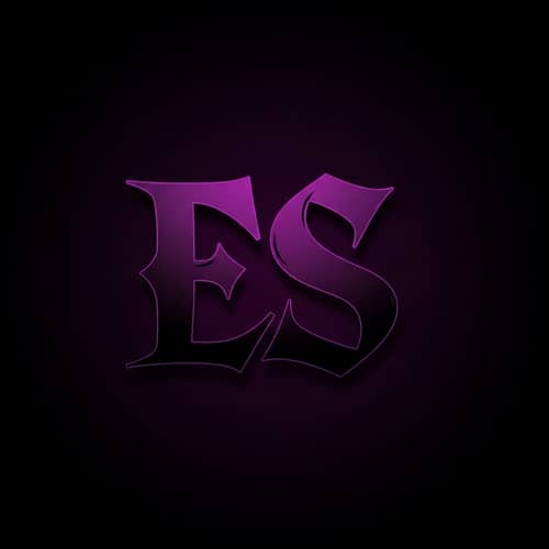 Chilling Horror Logo Design with 'ES' | Gothic Typography