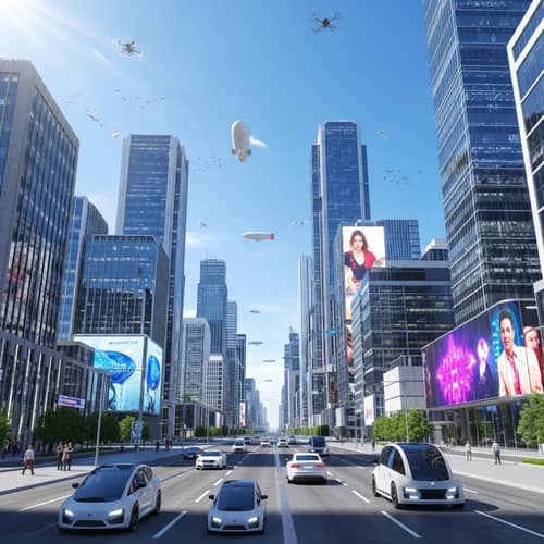 Futuristic Cityscape: Visualizing Tomorrow's Realm