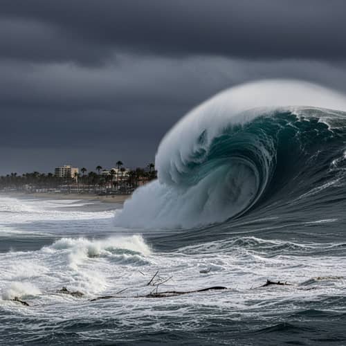 Powerful Tsunami Wave | Natural Disaster Scene