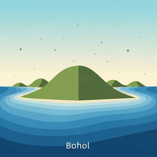 Minimalist Interpretation of Bohol's Serene Landscape