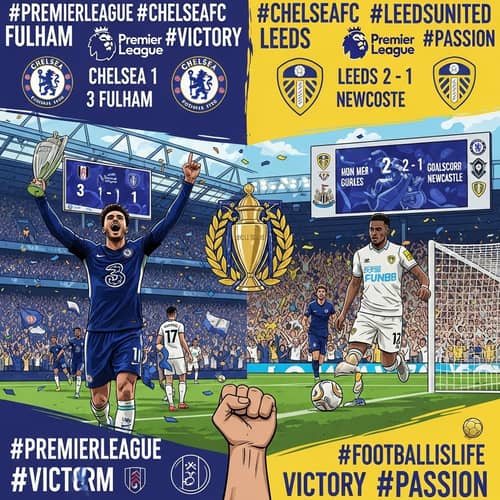Premier League Soccer: Chelsea vs Leeds Spectacle