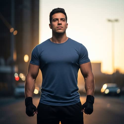 Hispanic Man Striving for Success in Life